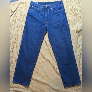 Levi's Big E Premium 568 Loose Straight Blue Jeans 32x32 Irregular Classic Fit